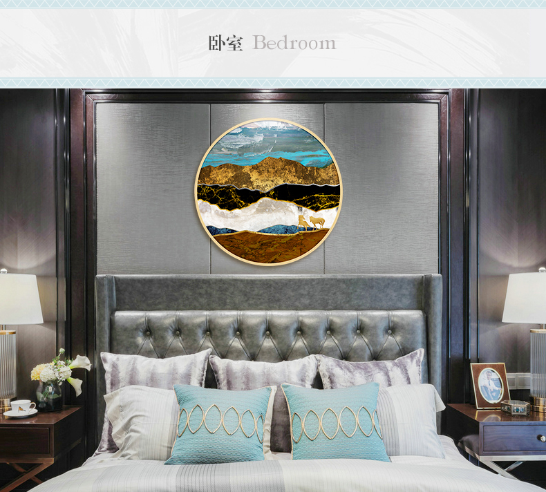 現(xiàn)代簡約客廳辦公室裝飾畫 書房玄關(guān)晶瓷畫 純手繪油畫 絲綢之路系列二