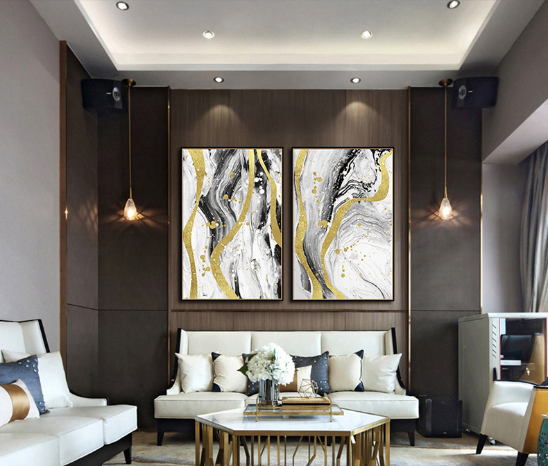 現(xiàn)代簡(jiǎn)約抽象裝飾畫 辦公室樣板間沙發(fā)背景墻客廳臥室壁掛畫 晶瓷畫