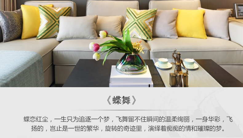 現(xiàn)代輕奢簡歐動物裝飾畫 餐廳蝴蝶標本鋁合金框晶瓷畫 純手繪油畫 蝶舞