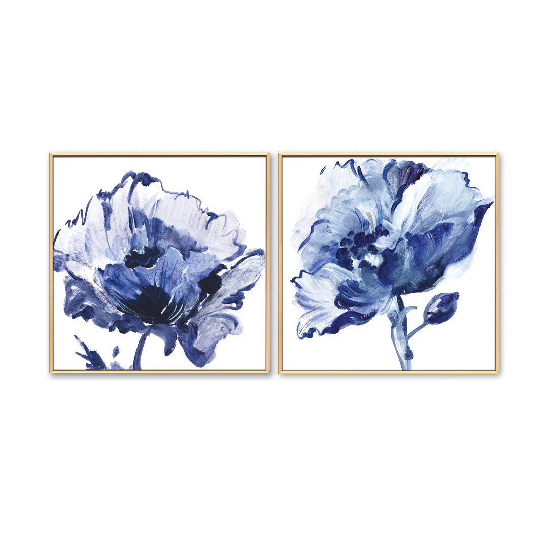 現(xiàn)代簡約植物系列壁畫餐廳裝飾畫玄關(guān)掛畫晶瓷畫 雙拼系列