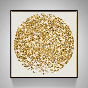 現(xiàn)代簡(jiǎn)約客廳裝飾畫(huà) 抽象風(fēng)格臥室床頭掛畫(huà)  晶瓷畫(huà) 金色年華