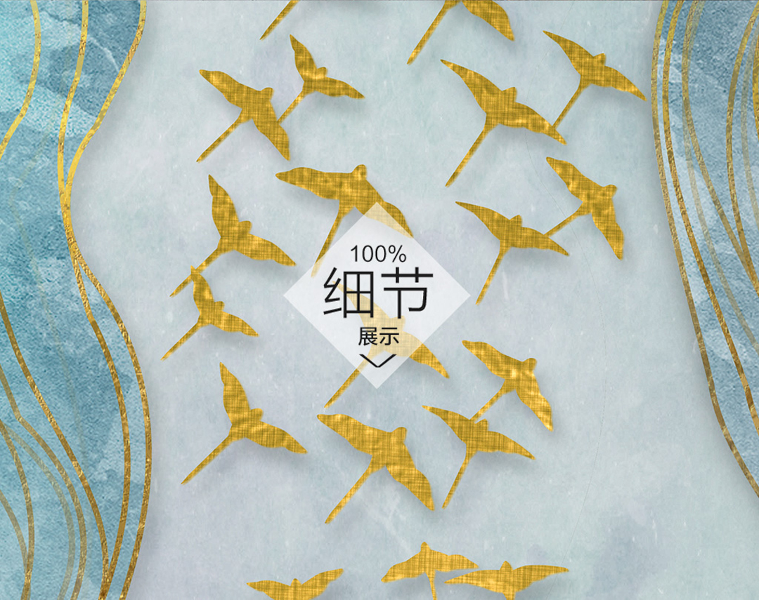 現(xiàn)代簡(jiǎn)約抽象畫 客廳掛畫 臥室藝術(shù)裝飾畫 手繪油畫 金雁過境