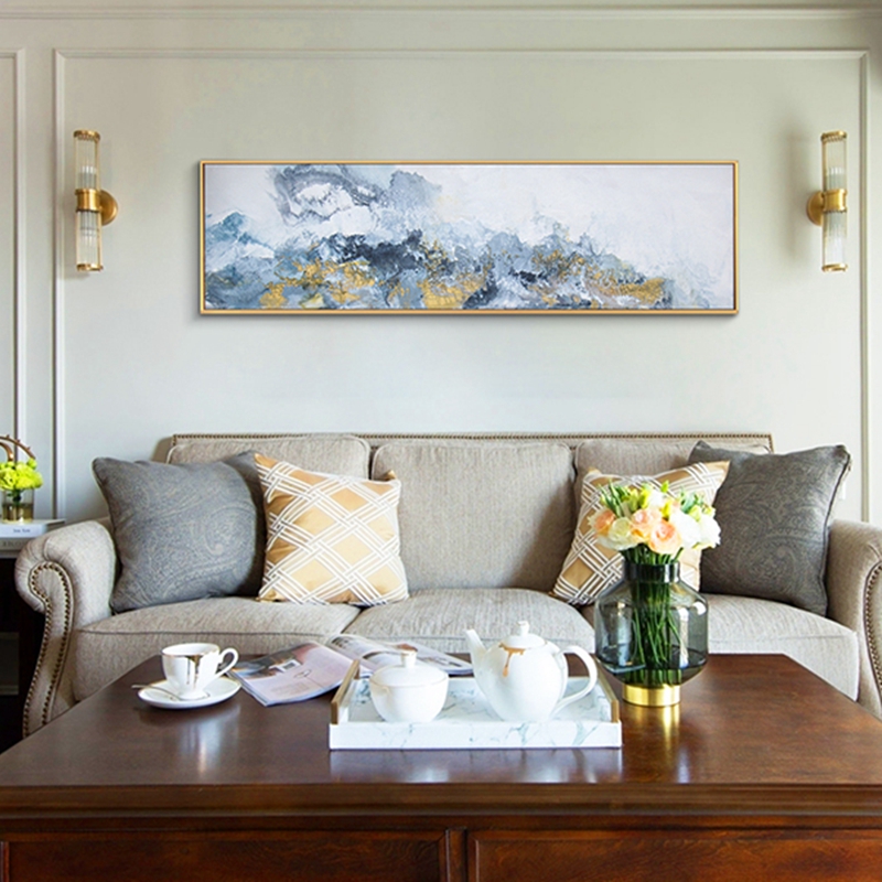 抽象客廳裝飾畫 臥室原創(chuàng)純手繪厚肌理畫 廚房環(huán)保PS框掛畫 遠山